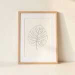 Botanical Line Art Print, A4