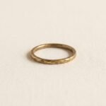 Hammered Brass Stacking Ring