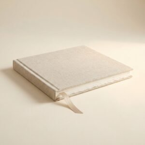 Linen Wedding Guest Book